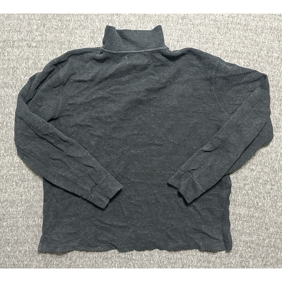 Polo Ralph Lauren 1/4 Zip Cotton Knit Sweater Mens L Black Long Sleeve Pullover - Picture 4 of 7